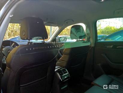 Główka Pracuje - uniwersalna sztywna transparentna osłona przegroda antywirusowa Uber Bolt taxi covid19 do samochodu taxi pet 2mm skoda superb - Warszawa